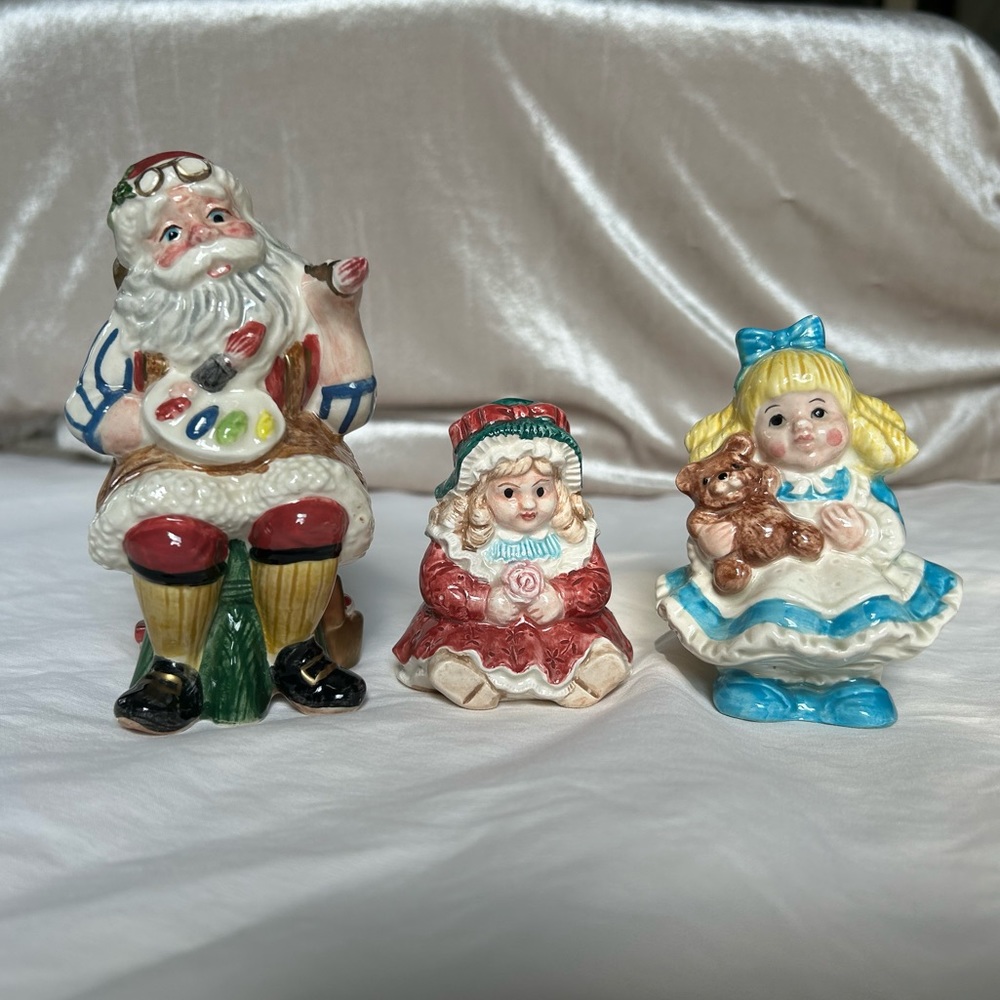 Fitz and Floyd Christmas theme figurines